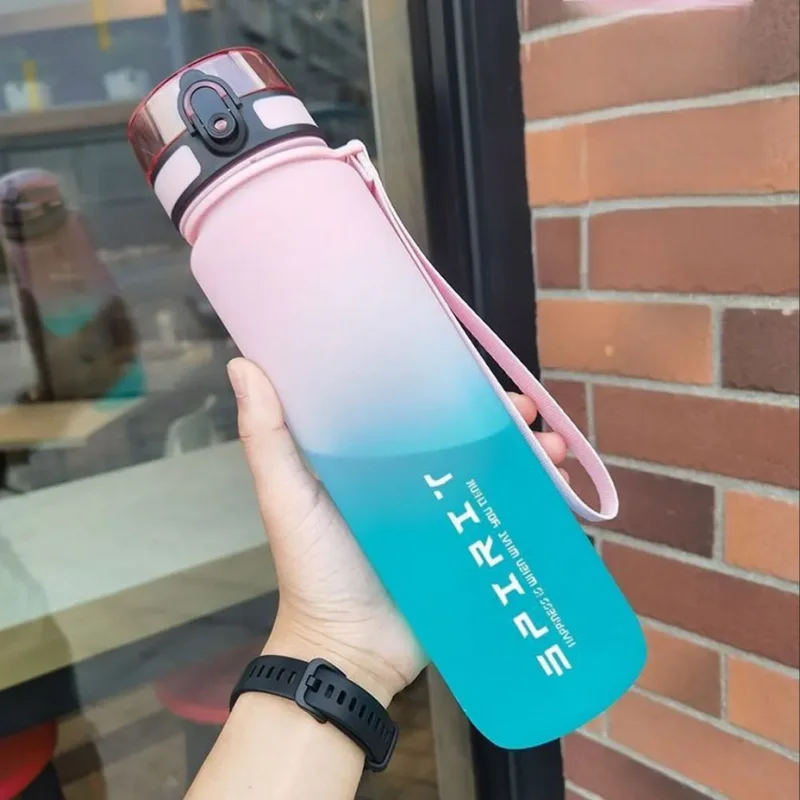 500ML/1000ML Large Capacity Sports Water Bottle